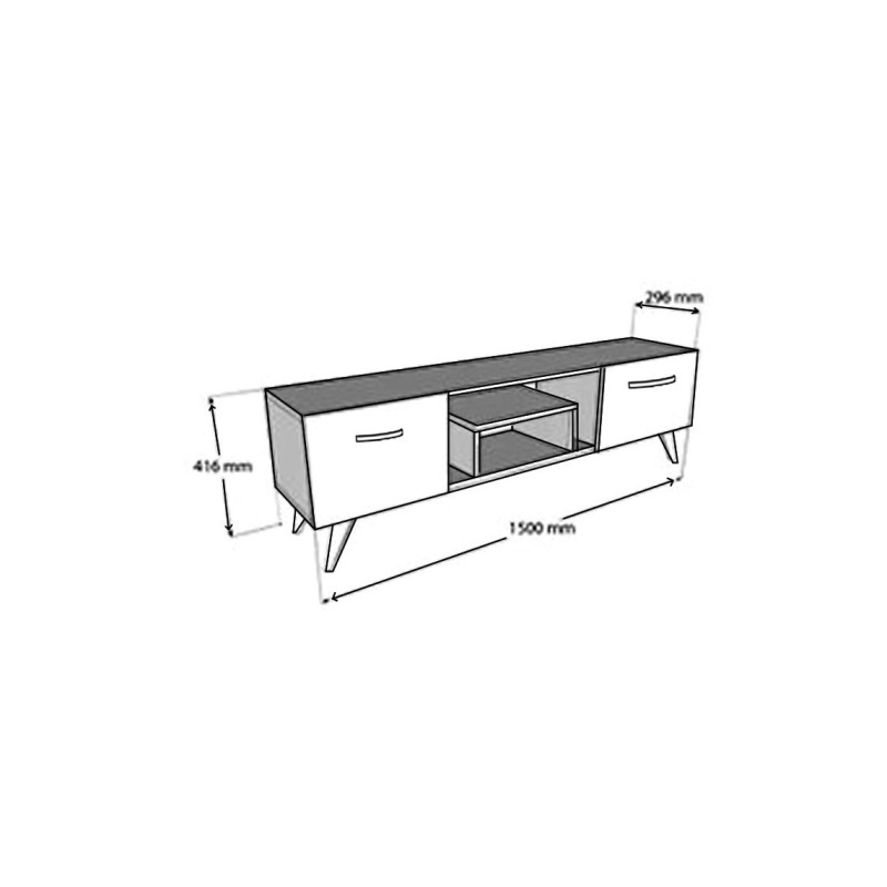 TV Stand Irma - White White