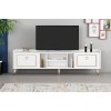 TV Stand Rudy v2 - White, Gold White
Gold