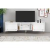 TV Stand Rudy v2 - White, Gold White
Gold