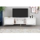 TV Stand Rudy v2 - White, Gold White
Gold