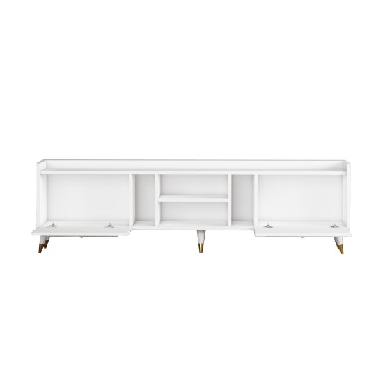 TV Stand Rudy v2 - White, Gold White
Gold