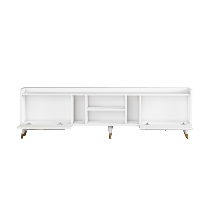 TV Stand Rudy v2 - White, Gold White
Gold