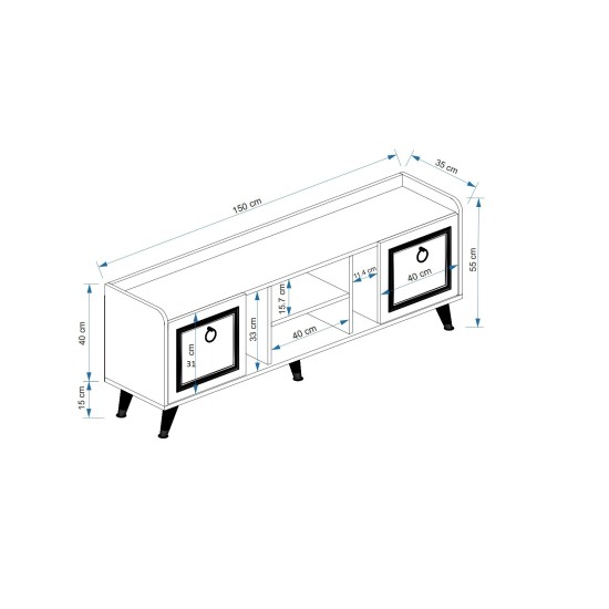 TV Unit Ruby - White White
Gold TV Unit Ruby - White White
Gold