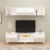 TV Unit Alya - White, Gold White
Gold