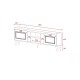 TV Unit Alya - Walnut Walnut TV Unit Alya - Walnut Walnut