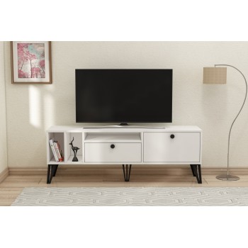 TV Stand Aris - White White