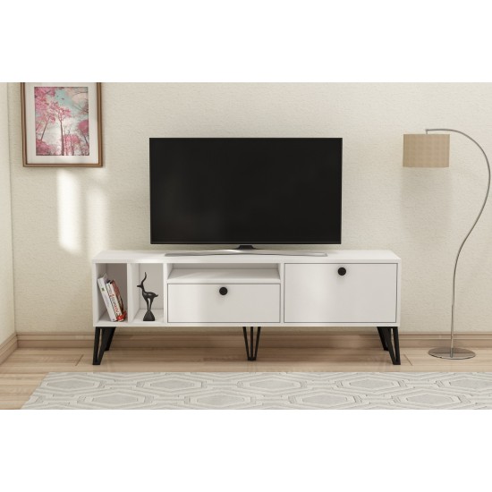 TV Stand Aris - White White TV Stand Aris - White White
