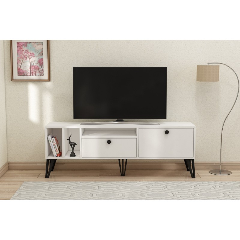 TV Stand Aris - White White