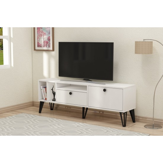 TV Stand Aris - White White TV Stand Aris - White White