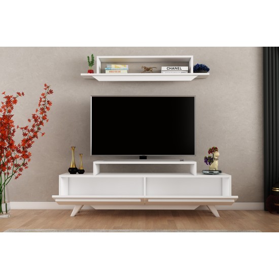TV Unit Harmony Unit - White White TV Unit Harmony Unit - White White
