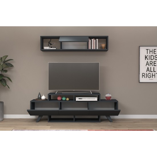 TV Unit Alwin Unit - Anthracite Anthracite TV Unit Alwin Unit - Anthracite Anthracite