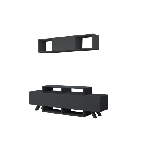 TV Unit Alwin Unit - Anthracite Anthracite TV Unit Alwin Unit - Anthracite Anthracite