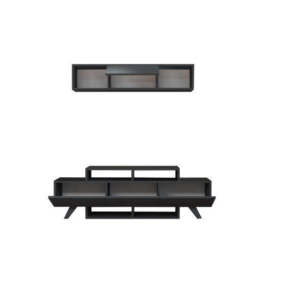 TV Unit Alwin Unit - Anthracite Anthracite TV Unit Alwin Unit - Anthracite Anthracite