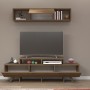 TV Unit Alwin Unit - Walnut Walnut