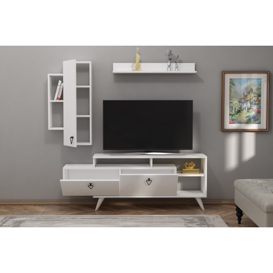 TV Unit Clara - White White TV Unit Clara - White White