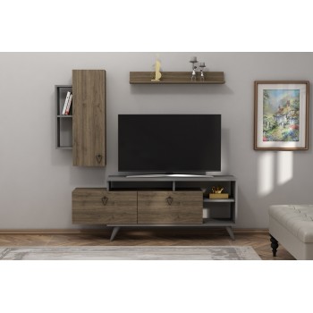 TV Unit Clara - Walnut, Anthracite Walnut
Anthracite