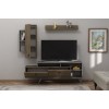 TV Unit Clara - Walnut, Anthracite Walnut
Anthracite