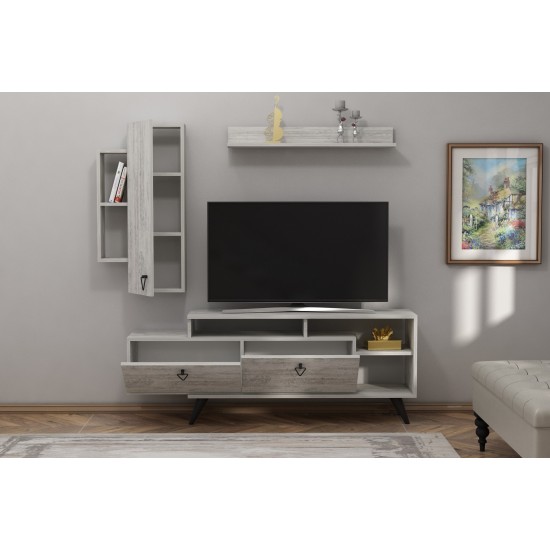 TV Unit Clara - Grey Grey TV Unit Clara - Grey Grey