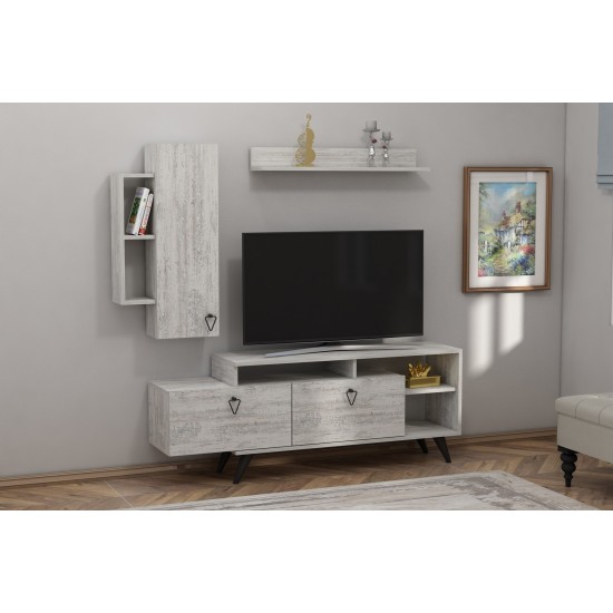 TV Unit Clara - Grey Grey TV Unit Clara - Grey Grey