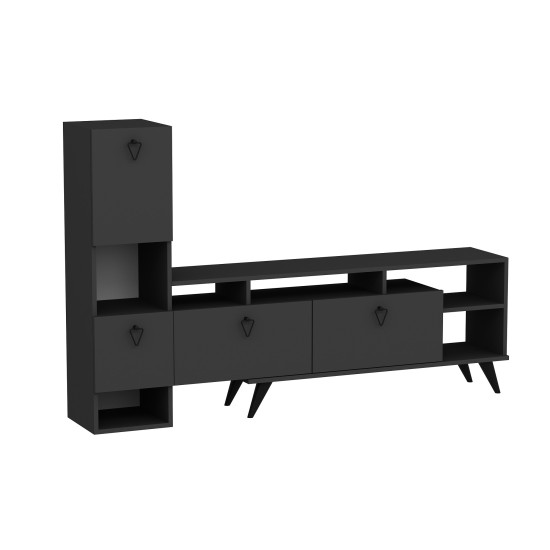 TV Unit Emmy - Anthracite Anthracite TV Unit Emmy - Anthracite Anthracite