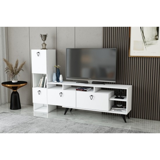 TV Unit Emmy - White White TV Unit Emmy - White White