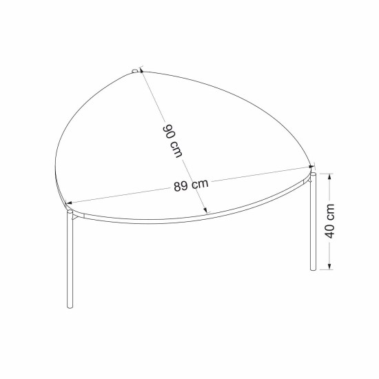 Coffee Table Lenny - White White