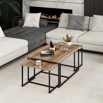 Nesting Table (3 Pieces) Levada - Walnut Walnut