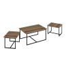 Nesting Table (3 Pieces) Levada - Walnut Walnut