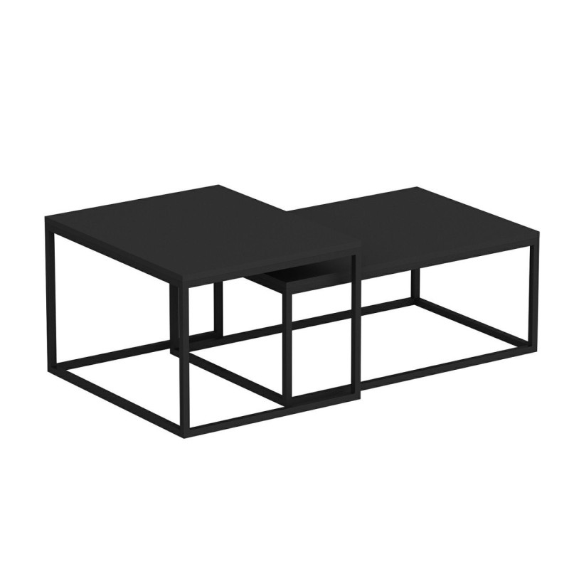 Hanah Home Nesting Table (2 Pieces) Leka - Black Black