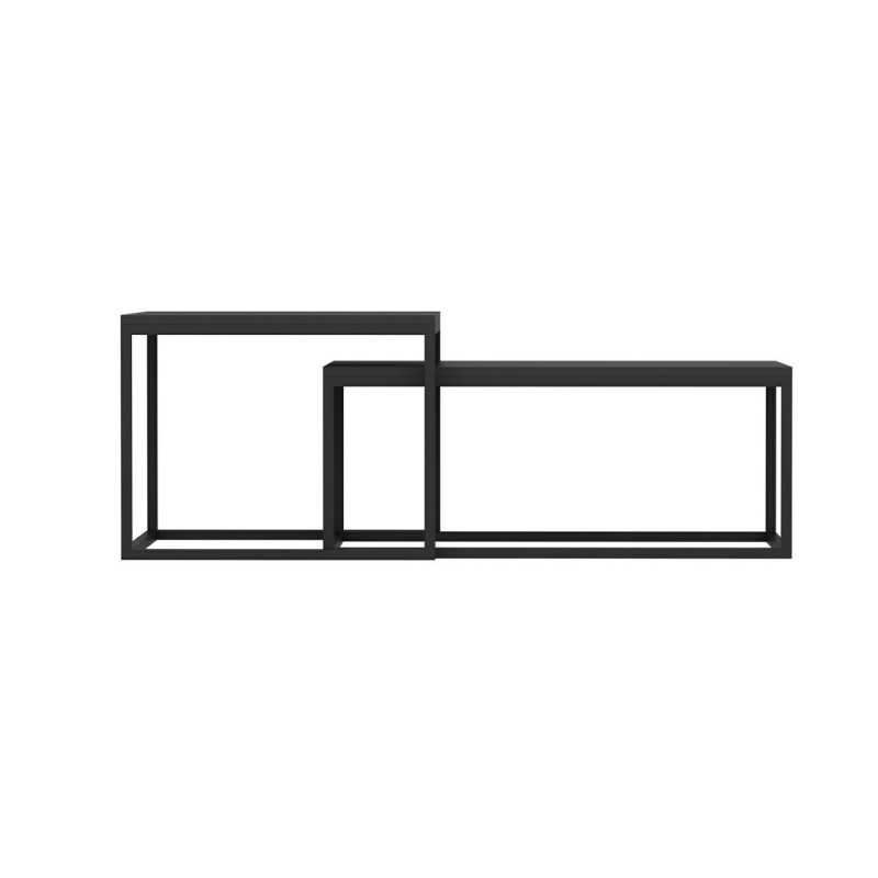Hanah Home Nesting Table (2 Pieces) Leka - Black Black