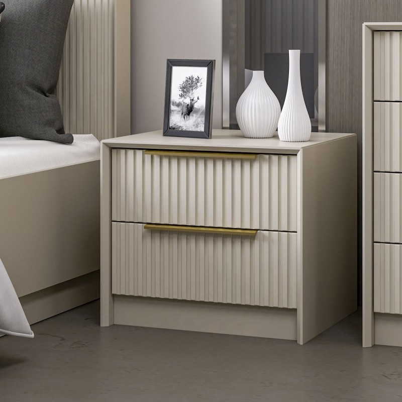 Hanah Home Nightstand Kale Luxe - 7938 Stone