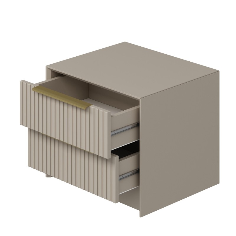 Hanah Home Nightstand Kale Luxe - 7938 Stone