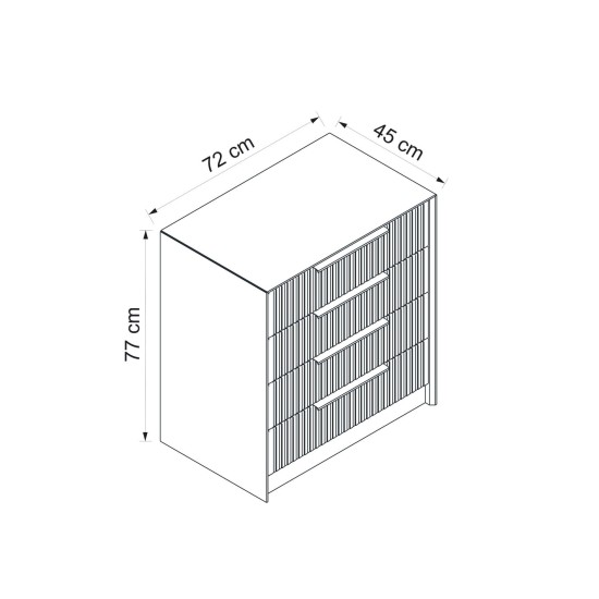 Dresser Kale Luxe - 7939 Stone Dresser Kale Luxe - 7939 Stone