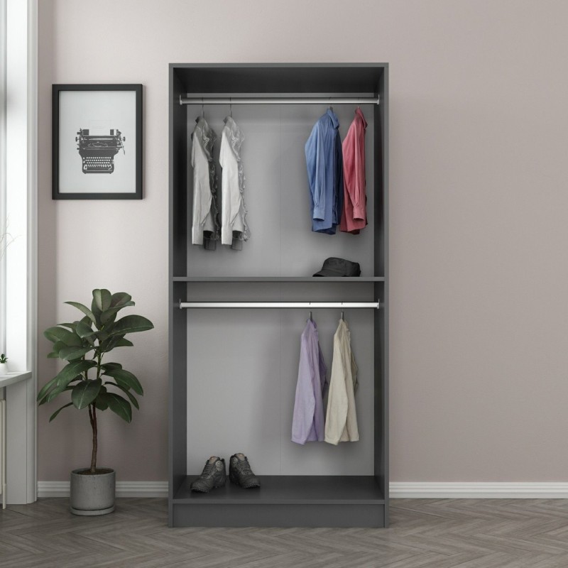 Wardrobe Kale Anthracite - 190 Anthracite