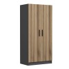 Wardrobe Kale Anthracite Gold - 210 Anthracite
Oak