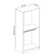 Wardrobe Kale Oak - 190 Oak Wardrobe Kale Oak - 190 Oak