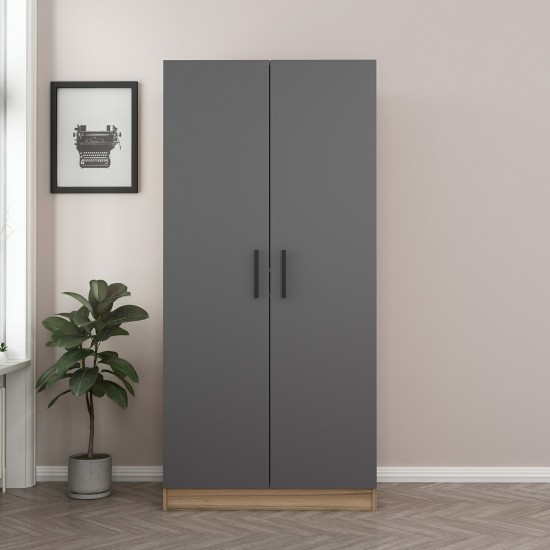 Wardrobe Kale Anthracite Oak - 210 Anthracite
Oak Wardrobe Kale Anthracite Oak - 210 Anthracite
Oak
