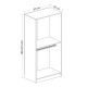 Wardrobe Kale Anthracite Oak - 210 Anthracite
Oak Wardrobe Kale Anthracite Oak - 210 Anthracite
Oak