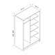 Wardrobe Kale White Oak - 2314 White
Oak Wardrobe Kale White Oak - 2314 White
Oak