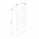 Hall Stand Noah - 8198 White Hall Stand Noah - 8198 White