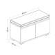 Shoe Cabinet Drago - White White