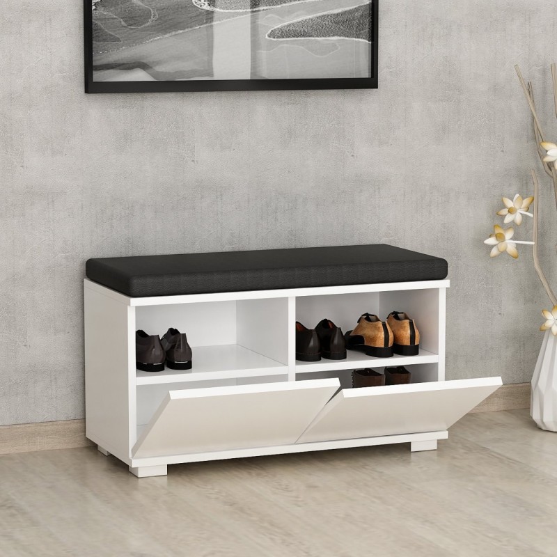Shoe Cabinet Drago - White White