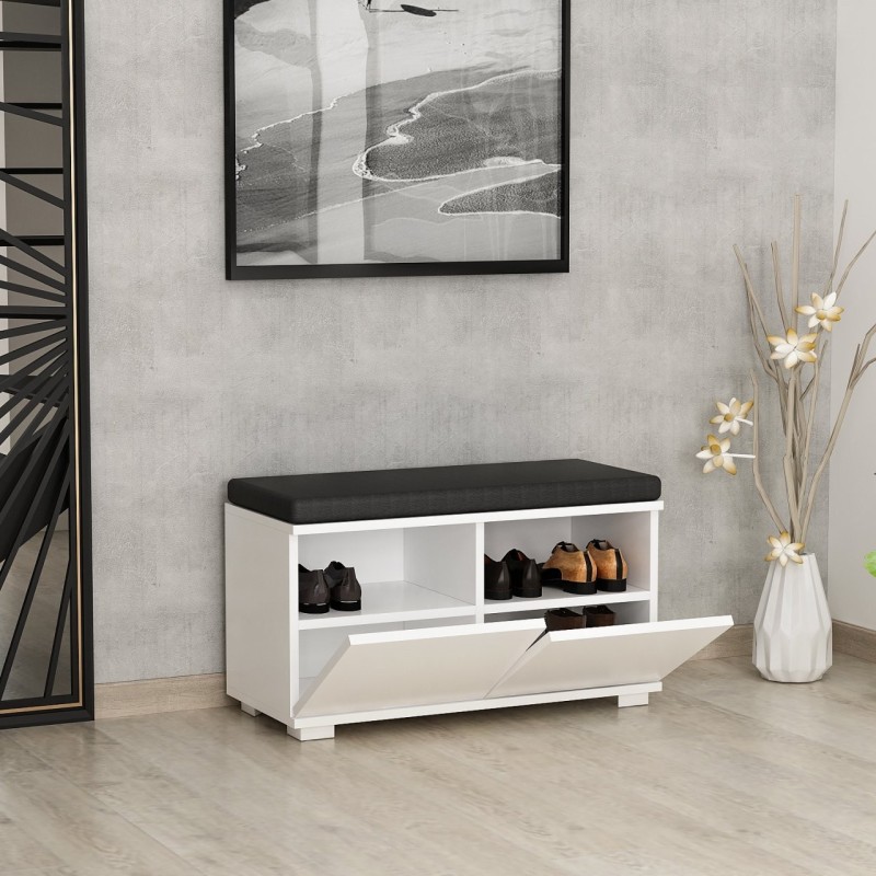 Shoe Cabinet Drago - White White