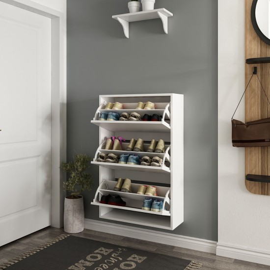 Shoe Cabinet Lupa 3 - White White
