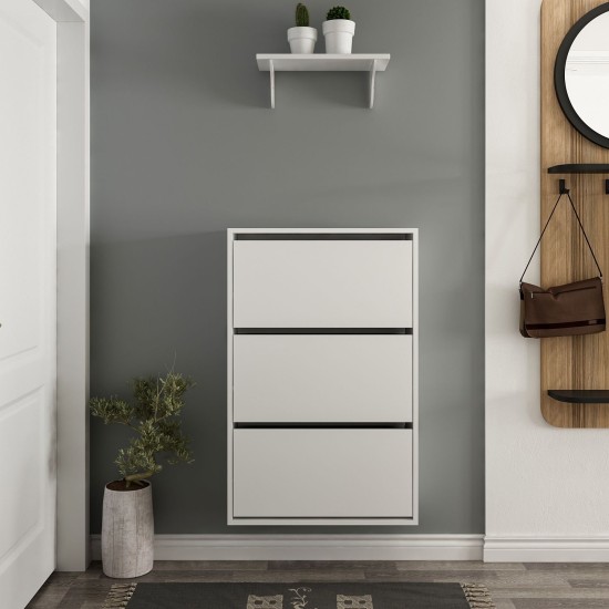 Shoe Cabinet Lupa 3 - White White