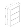Shoe Cabinet Lupa 3 - White White