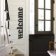 Decorative Metal Wall Accessory Welcome - APT490MS Black Wallxpert Decorative Metal Wall Accessory Welcome - APT490MS Black