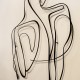 Decorative Metal Wall Accessory Woman Silhouette - APT594MS Black