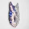 Wallxpert Decorative Metal Wall Accessory Metal Wolf Wall Art - APT721 Multicolor