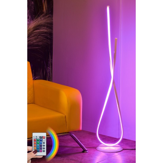 Floor Lamp Van Gogh White - Multicolor Multicolor Opviq Floor Lamp Van Gogh White - Multicolor Multicolor